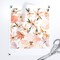 Peach Flowers Spring Coral Orange Pink Earth Tones Nursery Girl Sweet Cute Custom Printed Fabric by Spoonflower Various Fabrics by the Yard or Fat Quarter